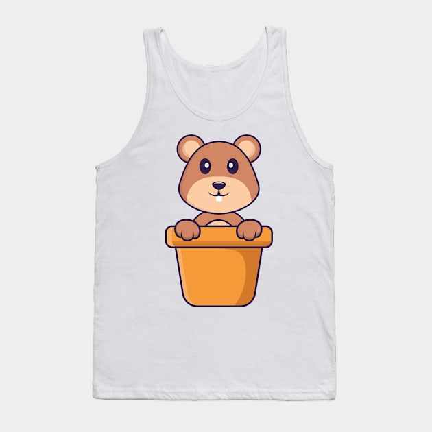 Cute squirrel character. Tank Top by kolega